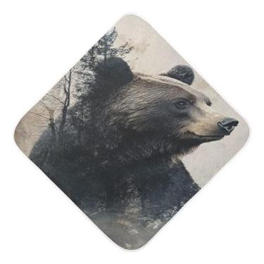 Imagem de Toalhas de bebê com capuz toalha de bebê absorvente ultra macia animal bonito musselina algodão toalhas de banho para recém-nascidos bebês bebês 89 x 89 centímetros