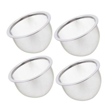 Imagem de IMIKEYA 4 peças de filtro de infusor de chá solto de aço inoxidável para preparação sem esforço de alta durabilidade coador de bule de chá design de malha fina para diversão de chá em casa e