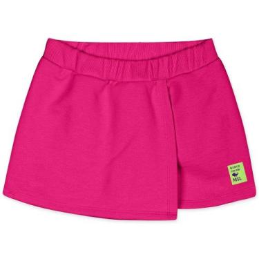 Imagem de Short-Saia Moletom Com Aroma Infantil Feminino Marisol - 16, 16, Rosa