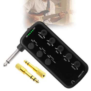 Imagem de Amplificador De Fone De Ouvido Para Baixo, Bateria De Longa DuraçãO, Som Limpo, Overdrive E DistorçãO, 3 Timbres Com Delay, Reverb, Chorus E Tremolo, Suporta GravaçãO Interna