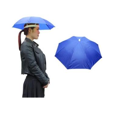 Imagem de Chapéu De Pesca Portátil Unissex Anti-Chuva Com Guarda-Chuva Para Espo