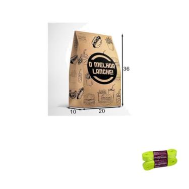 Imagem de Kit Saco SOS Impresso 10kg com 50 Unidades + Fita Cetim Impressa 15mm x 10mts