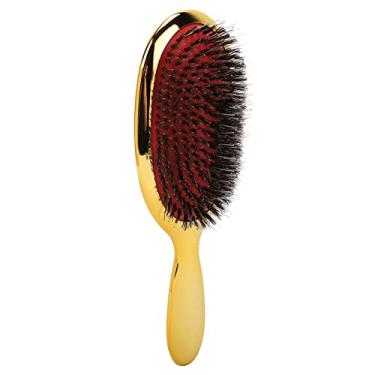 Imagem de Dioche Escova Desembaraçadora, Escova de Cabelo Galvanizada para Massagem do Couro Cabeludo Com Almofada de Silicone para Cabelos Secos e Molhados, Ferramenta de Estilo Presente para