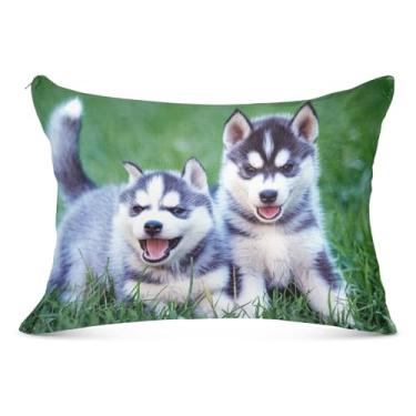 Imagem de Linda fronha longa decorativa branca e preta com zíper para cama padrão Queen King, presente de vida saudável, tamanho do corpo, 53 cm x 137 cm