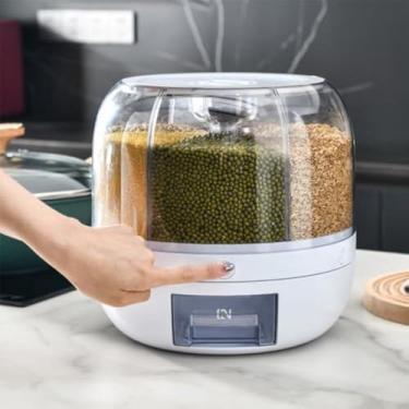 Imagem de Organizador giratorio para cozinha com seis divisorias, elegante