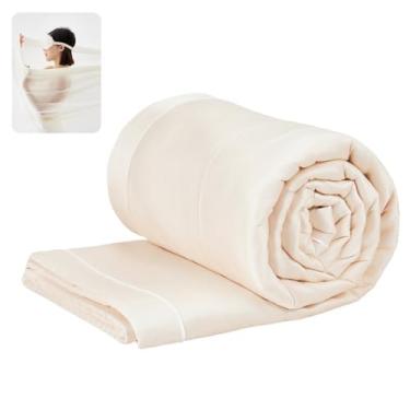 Imagem de PROMEED Silicone Skin-Like Comforter with Tencel Shell - Embracing and Breathable Silicone Filled Quilt for Hot Sleepers - Gentle Pressure and Washable (Nude, King 91"x102")