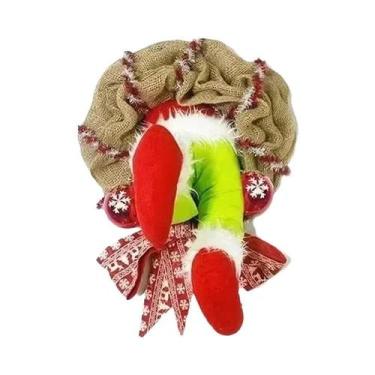Imagem de Guirlanda De Natal Do Grinch Para Pendurar Na Porta, Decoração De Nata