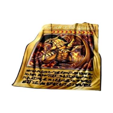 Imagem de Cobertor De Pelúcia Macio De Dragão Branco Com Olhos Azuis Yu Gi Oh An