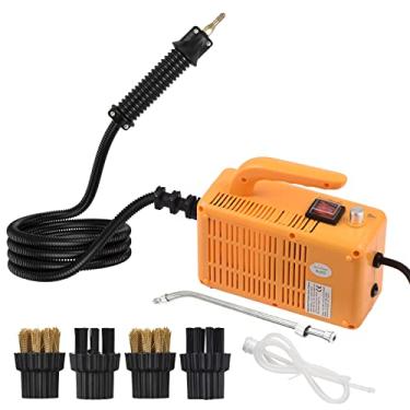 Imagem de Lava-roupa a vapor portátil de 1700W Máquina limpeza alta temperatura pressurizada com controle automático tubo extensão e cabeças escova para cozinha