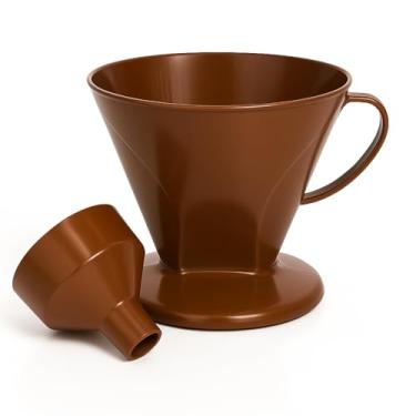 Imagem de Coador de Café Manual Nº 103 com Adaptador para Garrafa Térmica – Prático, Resistente e Reutilizável Preparo Manual Suporte para Filtro de Café