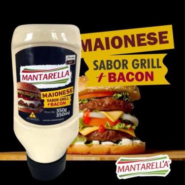 Imagem de Maionese Gourmet Mantarella 350g grill bacon, american burger, verde, 