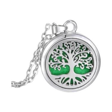 Imagem de Colar Árvore Da Vida De Aromaterapia Com Difusor De Óleo Essencial E P