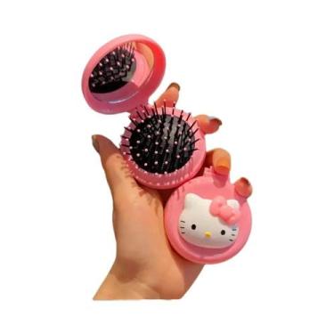 Imagem de Espelho De Maquiagem Portátil Dobrável Hello Kitty Kuromi My Melody Co