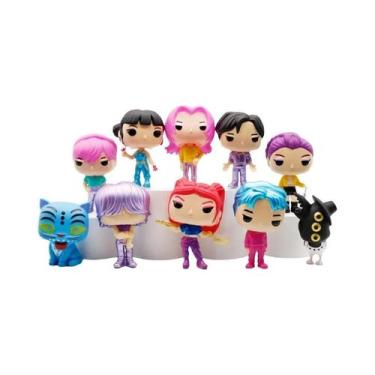 Imagem de Figuras Kpop Demon Hunters Huntrix Derpy Tiger Rumi Mira Zoey Sussy Br