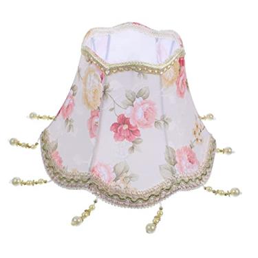 Imagem de Acessórios de mesa retrô tecido de renda lustre antigo flor abajur abajur de pano abajur delicado abajur de mesa abajur exclusivo abajur vieira rosa clipe