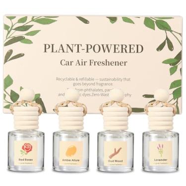 Imagem de Difusor de óleo purificador de ar para carro – Perfume de longa duração para carro e casa, aromatizador de óleo essencial com fragrância ajustável (lavanda + rosas vermelhas + madeira dourada + âmbar