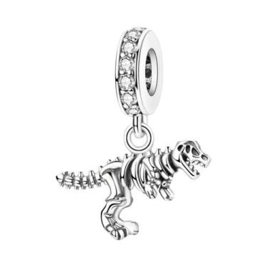 Imagem de Pingente De Dragão Brilhante Em Prata Esterlina 925 Para Acessórios De