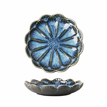 Imagem de U5GAAALPPQ9 2 pçs pequeno prato de sushi de cerâmica lanches tempero tigela molho de soja vinagre manteiga mostarda tempero prato tigela de cozinha (cor: A) (E)