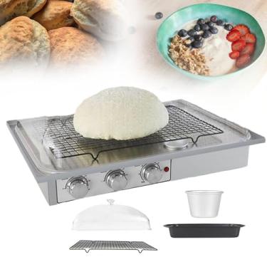 Imagem de ZDJZMGZ Máquina de impermeabilização de massa de pão, caixa elétrica à prova de massa de pão, capa de policarbonato transparente, corpo de aço inoxidável, para fazer pão, pão cozido no vapor, iogurte