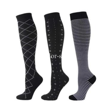 Imagem de Meias De Compressão Médica Para Mulheres, 3 a 6 Pares, Meias Para Vari