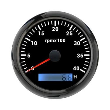 Imagem de Tacômetro LCD De 85MM Com Luz De Fundo LED Para Barco Marinho E Carro,