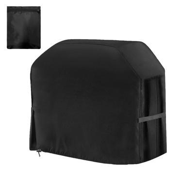 Imagem de Capa para Churrasqueira BBQ de Têxtil Oxford 420D Fogão Camping à Prova Vento Ripstop Resistente a Clima UV Rasgos com Fita Fechamento Adesivo Cordão Ajuste e Sacola Armazenamento Uso Interno