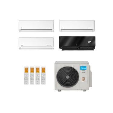 Imagem de Ar-Condicionado Multi Split Inverter Midea 42.000 (3x Evap HW 9.000 + 1x Evap HW 24.000) Quente/Frio 220V