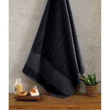 Imagem de Toalha de Banho Velour Para Pintar Liso Artesanalle Dohler, Preto