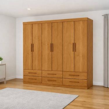 Imagem de Guarda Roupa 6 Portas 6 Gavetas Unique -Grand Line