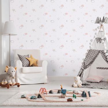 Imagem de Papel de Parede Enzo Arco-Íris Rosa 288-1