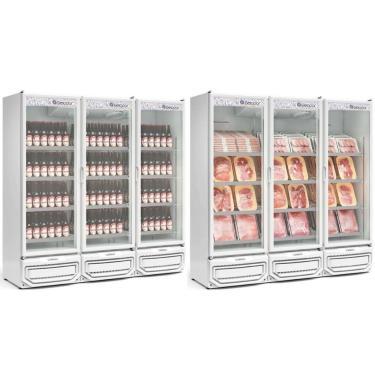 Imagem de Expositor Vertical 3 Portas De Vidro Gcbc1450 Gelopar Refrigerador 1468 Litros Branco 220v
