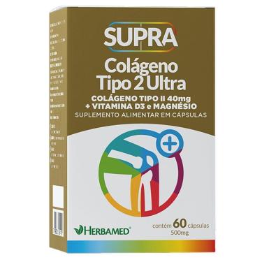 Imagem de Supra Colágeno Tipo 2 Ultra - 40mg 60 Cápsulas - Herbamed-Masculino