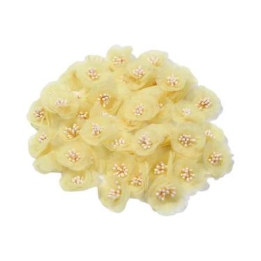 Imagem de Flores Artificiais De Chiffon E Gaze 10-20 Peças Para DIY, Decorações 
