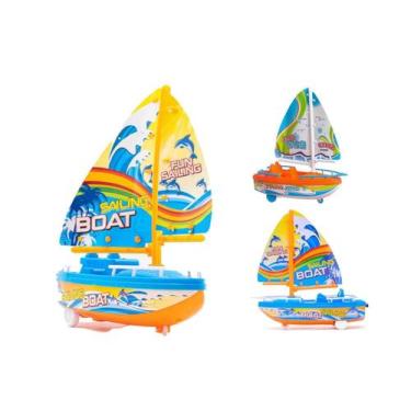 Imagem de Brinquedo Infantil Barco A Corda Banho Piscina Praia Agua - Wellmix