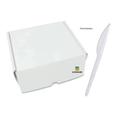 Imagem de Faca Refeição Descartavel Branco 16Cm Ultratalher C/1000