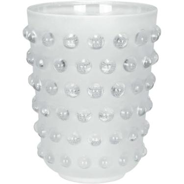 Imagem de VASO DECORATIVO ENFEITE CASA HOME&CO LAPIDADO VIDRO 20x16x16cm TRANSPARENTE