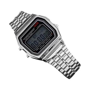 Imagem de Relógio Esportivo Militar Digital Retro À Prova D'Água Unissex Em Aço 