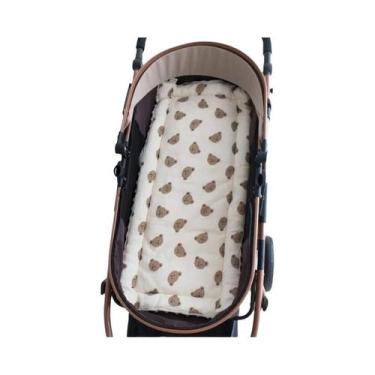 Imagem de Almofada Para Carrinho De Bebê, Macia E Confortável, Desenho De Urso, 