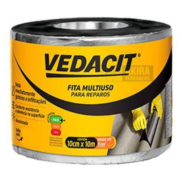 Imagem de Manta Asfáltica Auto Adesivo Aluminio Vedacit Telha 10cm 10m