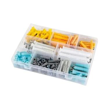 Imagem de Kit De Buchas De Expansão Plásticas Para Drywall Com 220 Peças, Buchas