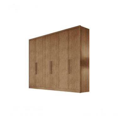 Imagem de Guarda Roupa Casal 6 Portas 8 Gavetas - Messina-cumaru - Móveis Horizonte