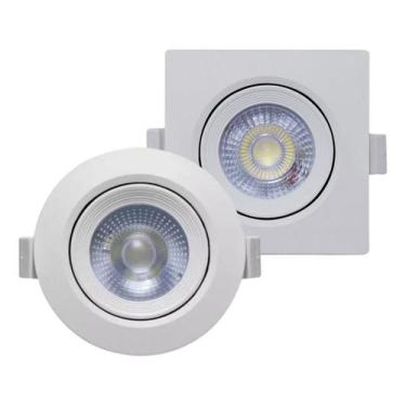 Imagem de Spot Led de Embutir Redondo Quadrado 5w 7w Branco Quente Branco Frio -