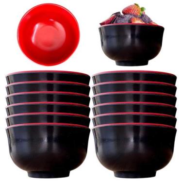 Imagem de 10 Tigelas Bowl Melamina Oriental Restaurante Japones 300ml - Impo