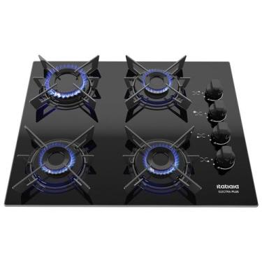 Imagem de Cooktop 4 Bocas a Gás GLP Itatiaia Preto Electra Plus, Preto, Bivolt