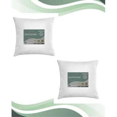 Imagem de Almofada 40x40 Enchimento Fibra Siliconada Capa TNT Macia - Santavari 