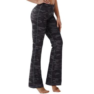 Imagem de Calças de ioga BUBBLELIME de cintura alta estampadas para mulheres