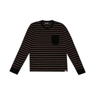 Imagem de Camiseta  Manga Longa Juvenil Em Suedine Minty Preto-Masculino