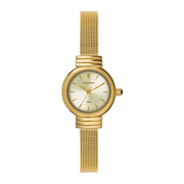 Imagem de Relogio Mondaine Feminino Ref: 99856lpmvde1 Casual Mesh Dourado
