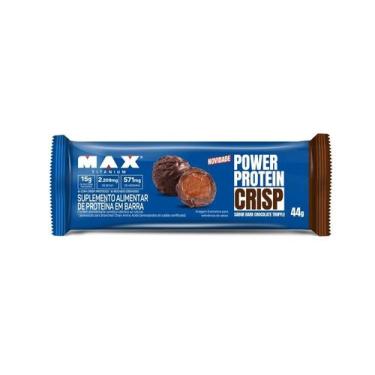 Imagem de Power Protein Crisp Bar (44g) - Sabor: Dark Chocolate Truffle - Max Ti