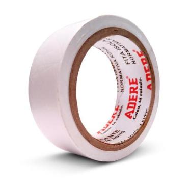 Imagem de Fita Isolante Antichama 18mm x 10m Branca Adere - Alta Resistência e V